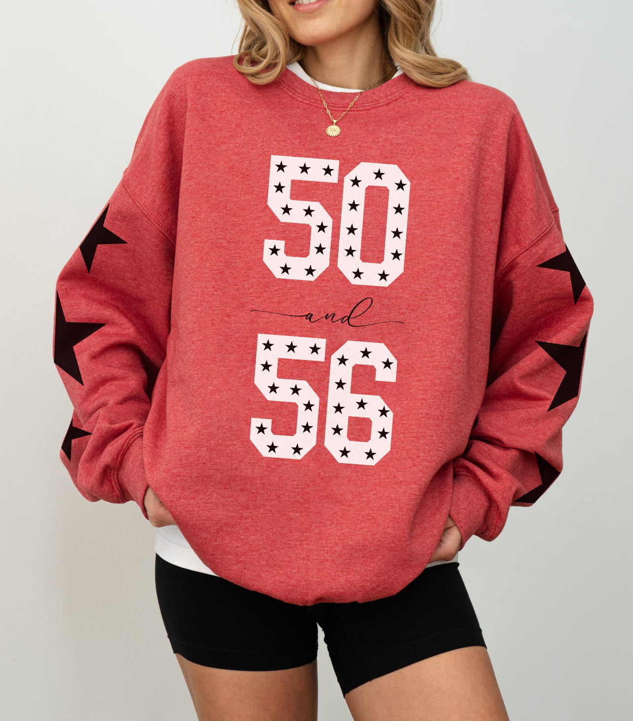 Custom Number Star Sweatshirt