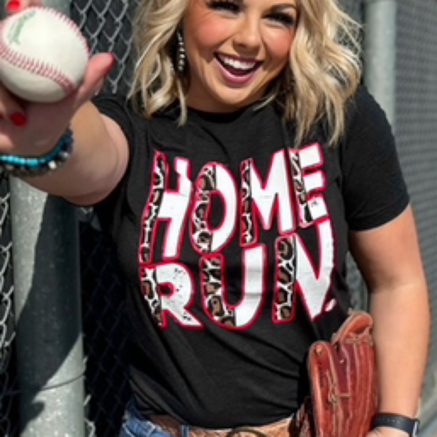 Leopard Home Run Custom Tee